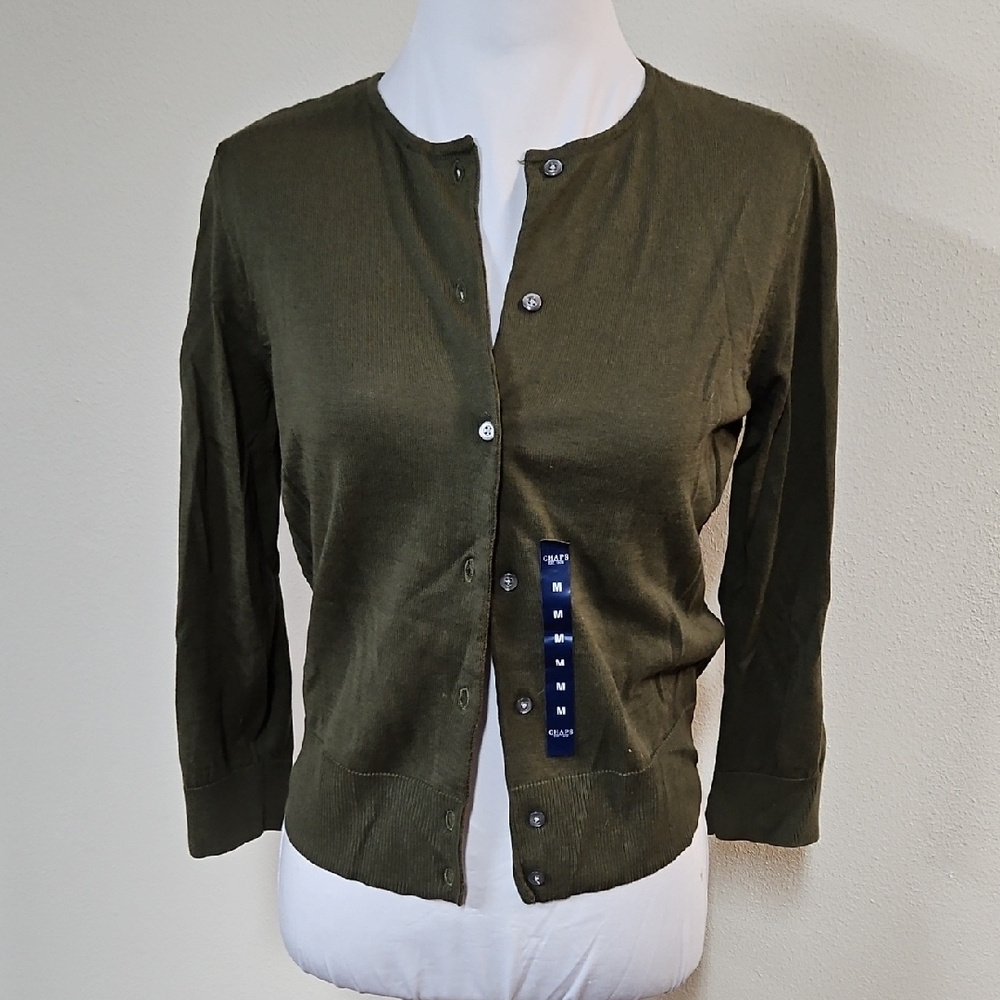 Chaps Classic Green Sweater